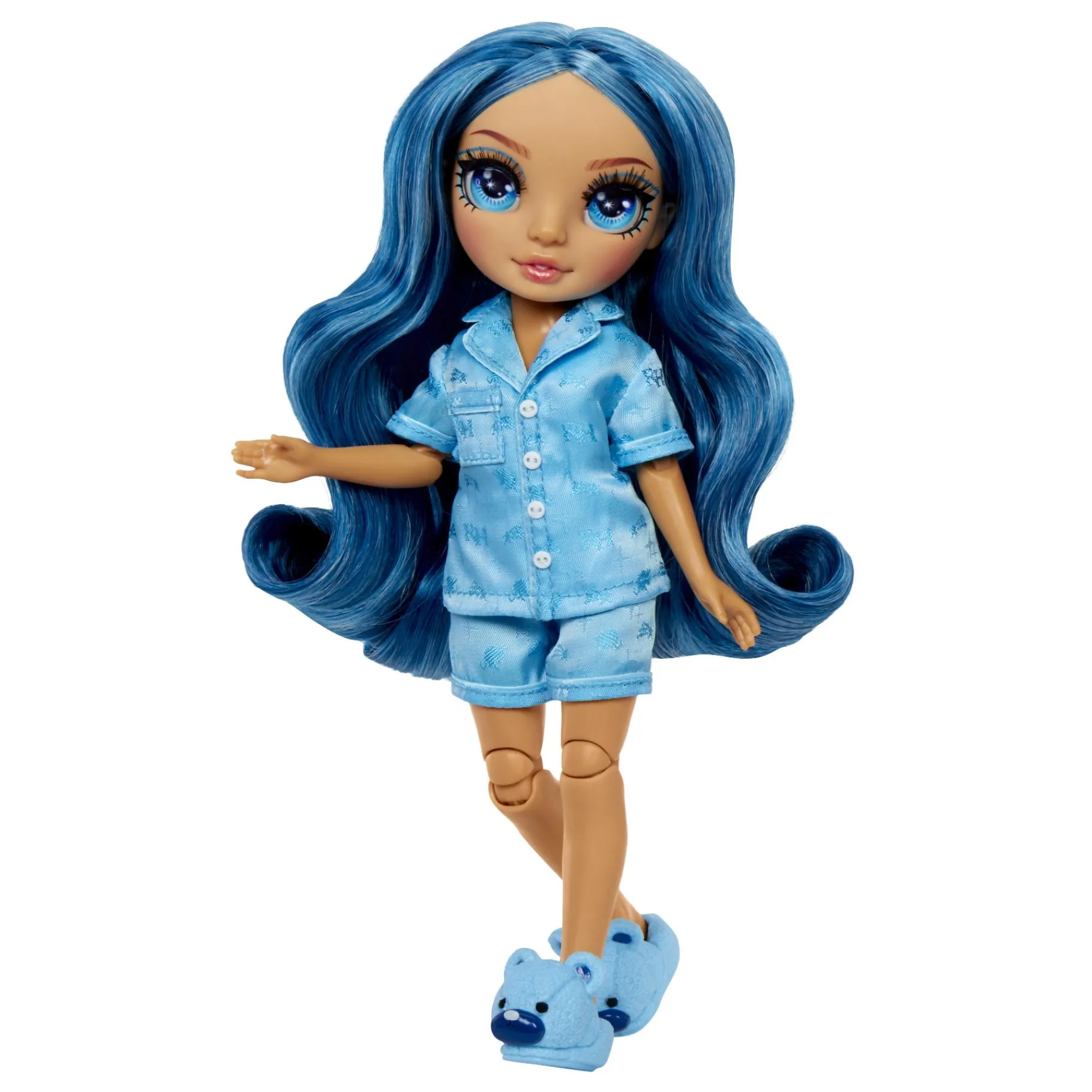 Tienerpoppen|Meisjes>Mga Rainbow High Jr. High PJ Party Modepop Skyler (Blue)