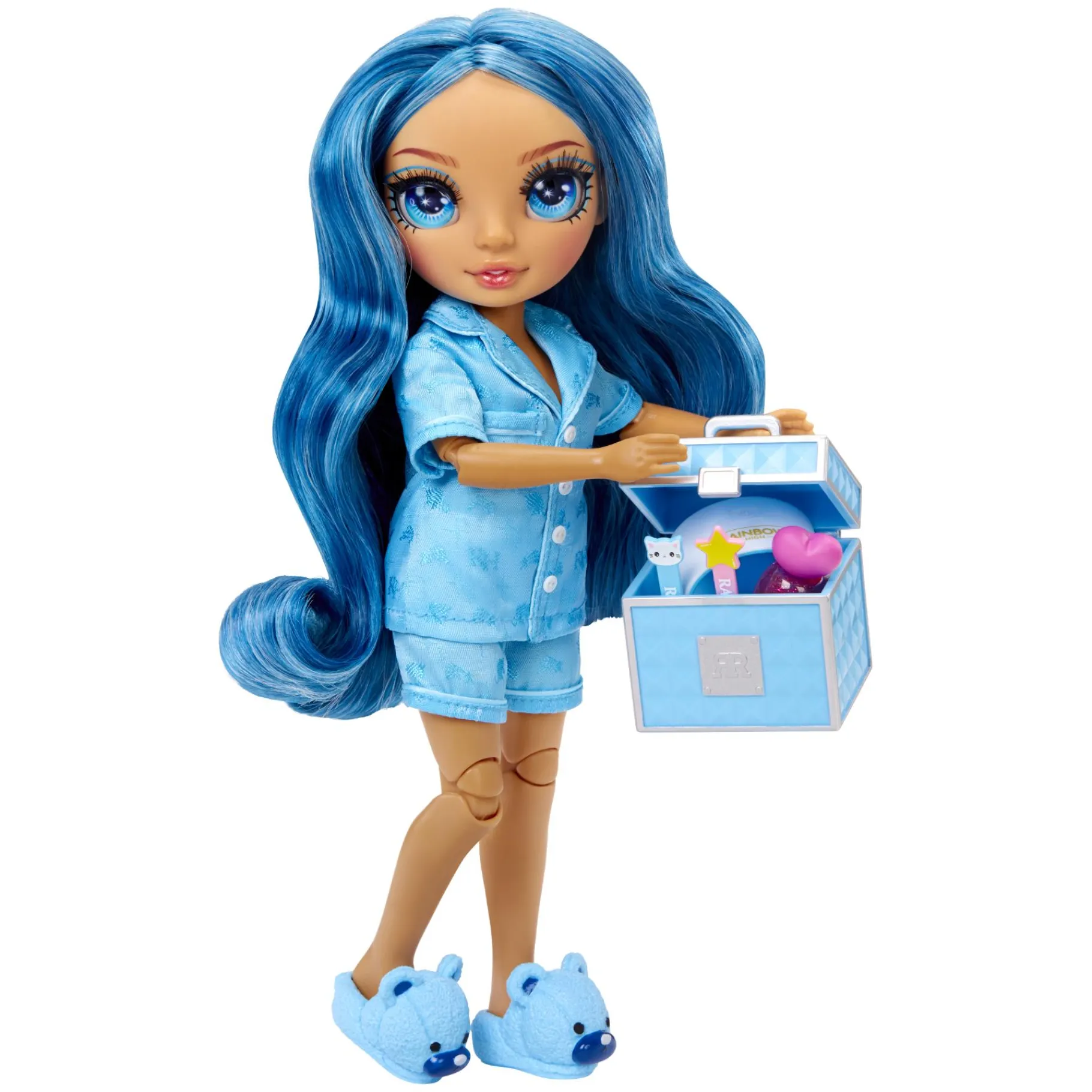 Tienerpoppen|Meisjes>Mga Rainbow High Jr. High PJ Party Modepop Skyler (Blue)