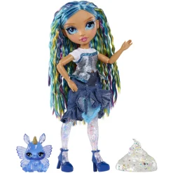 Meisjes|Tienerpoppen> Rainbow High Rainbow Shimmers With Slime Fashion  Doll Skyler (Blue)
