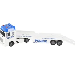 Auto's|Jongens>Rapid Wheels Autotransporter Politie met auto en Helicopter met licht en geluid en frictie