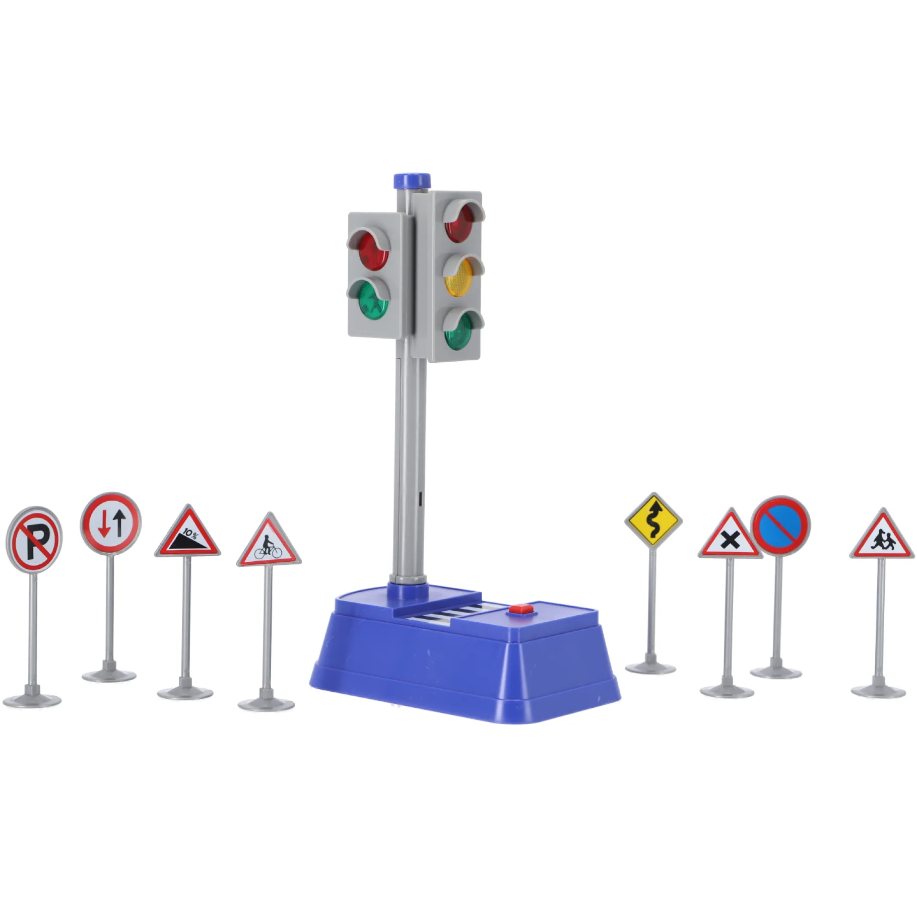 Racebanen>Rapid Wheels verkeerslicht + verkeersborden