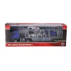 Voertuigen>Rapid Wheels vrachtwagen pull back diecast met 3  auto's