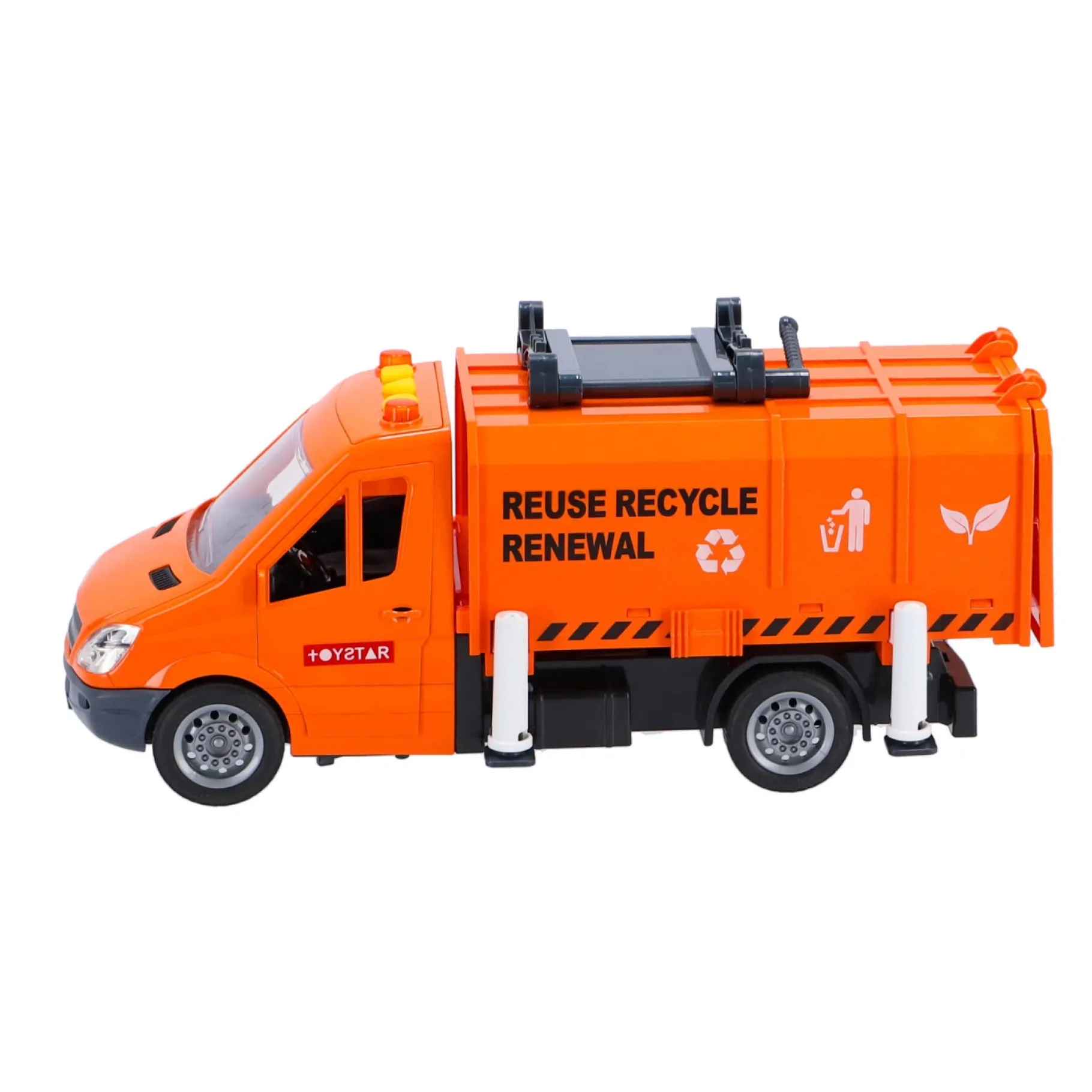 Auto's|Jongens>Rapid Wheels Vuilniswagen Met Licht En Geluid En Frictie