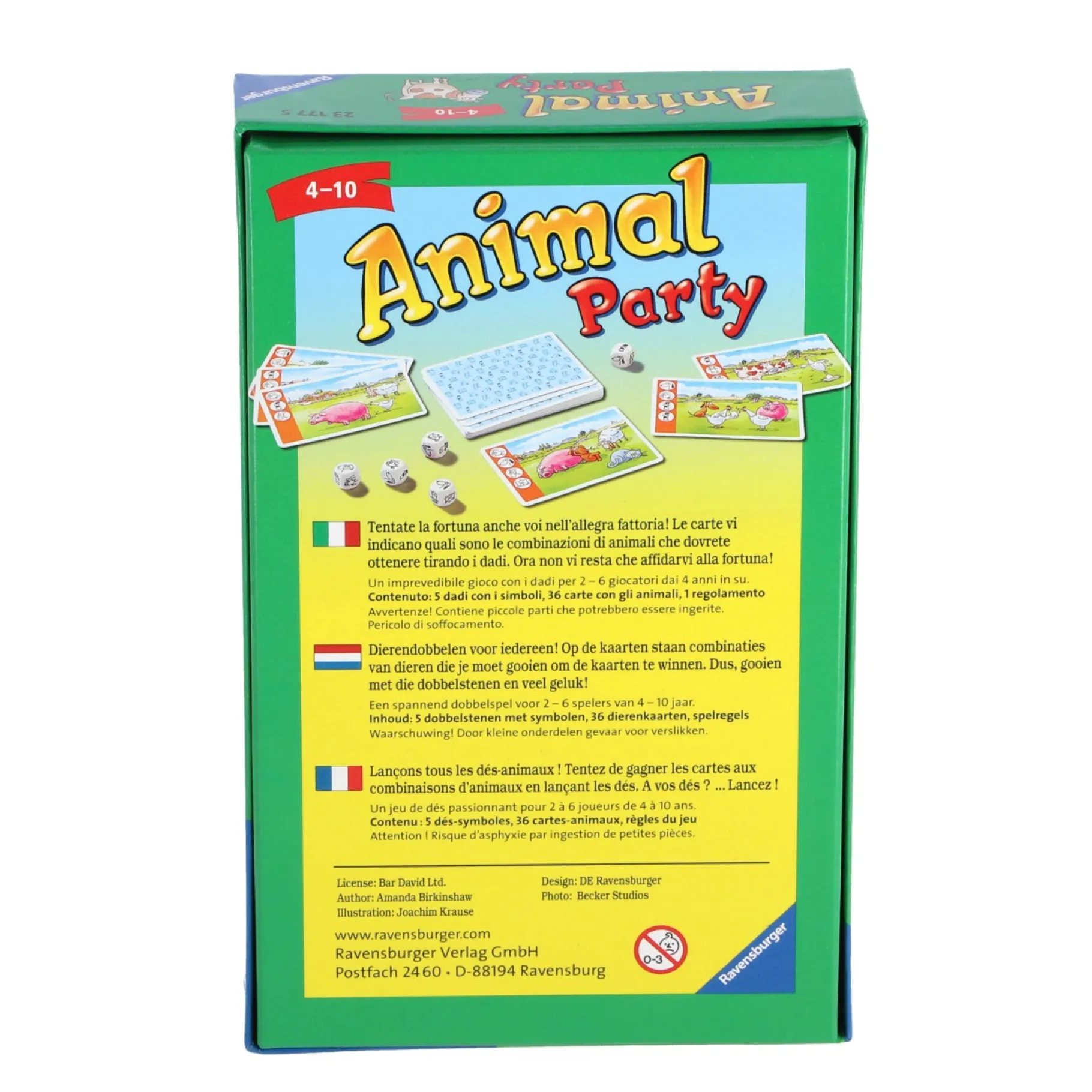 Reisspellen>Ravensburger Animal Party Pocket - Reisspel