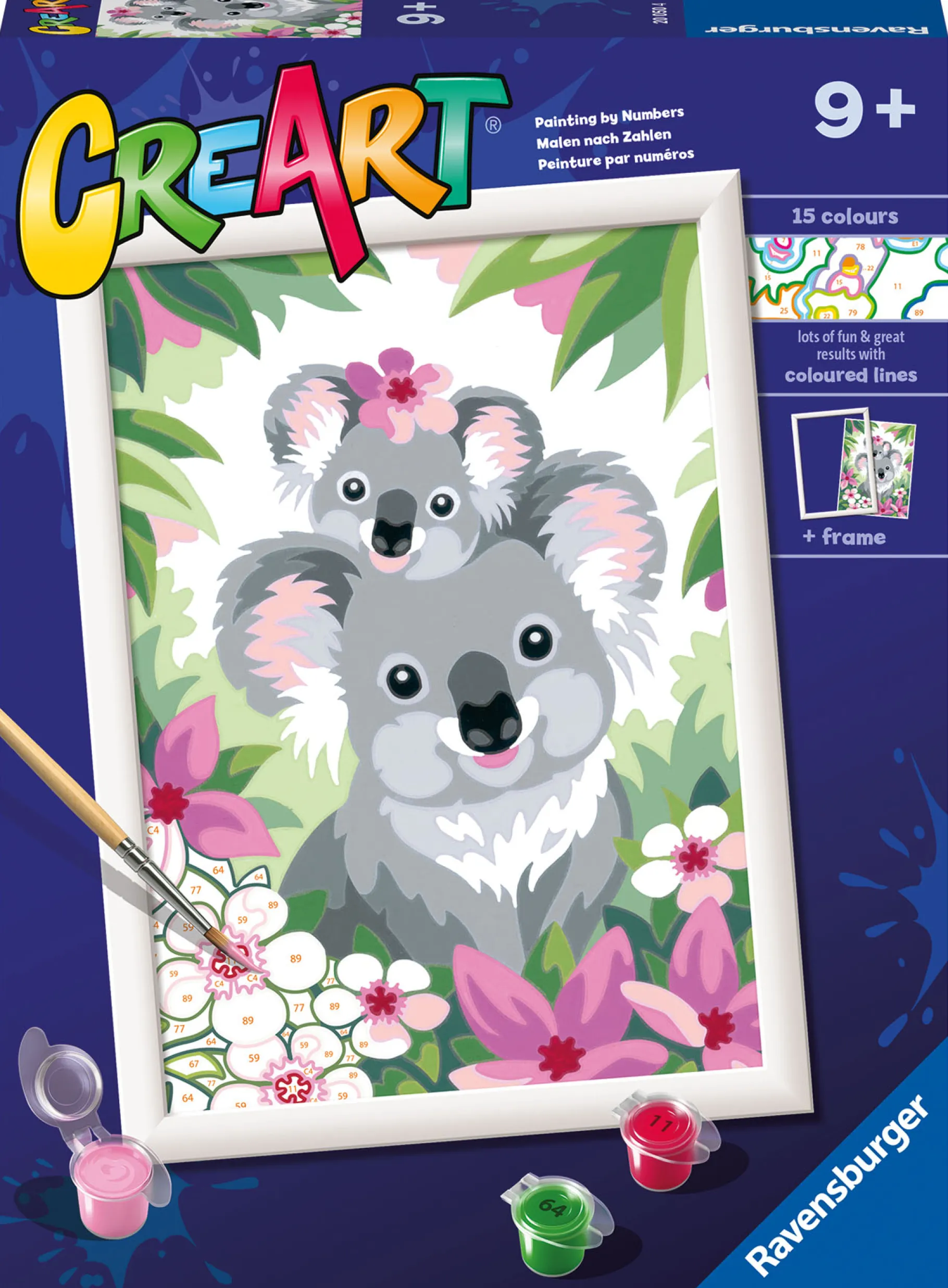 Verven / Schilderen>Ravensburger Creart Schilderen op nummer koala's