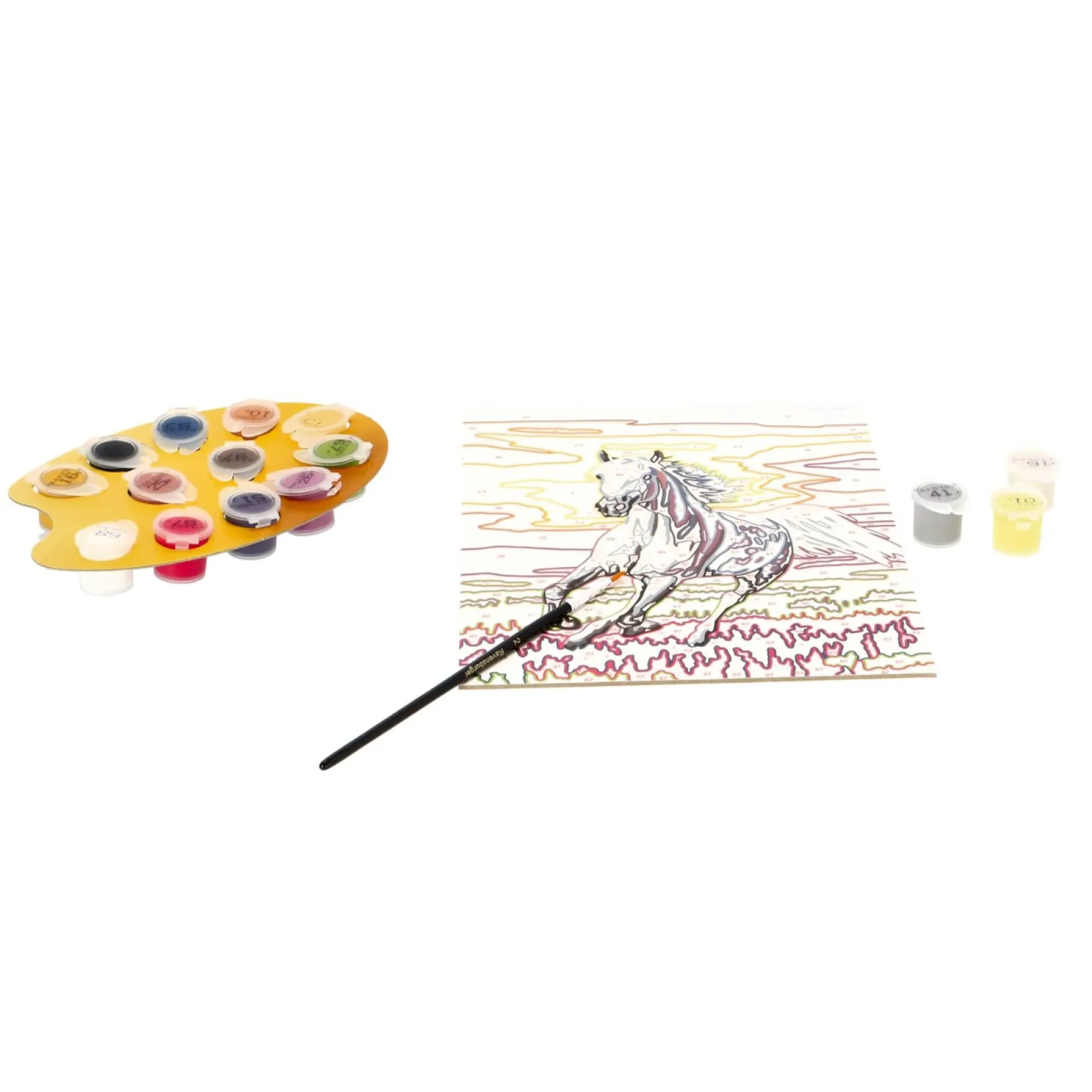 Verven / Schilderen>Ravensburger Creart schilderen op nummer paard bij zonsondergang