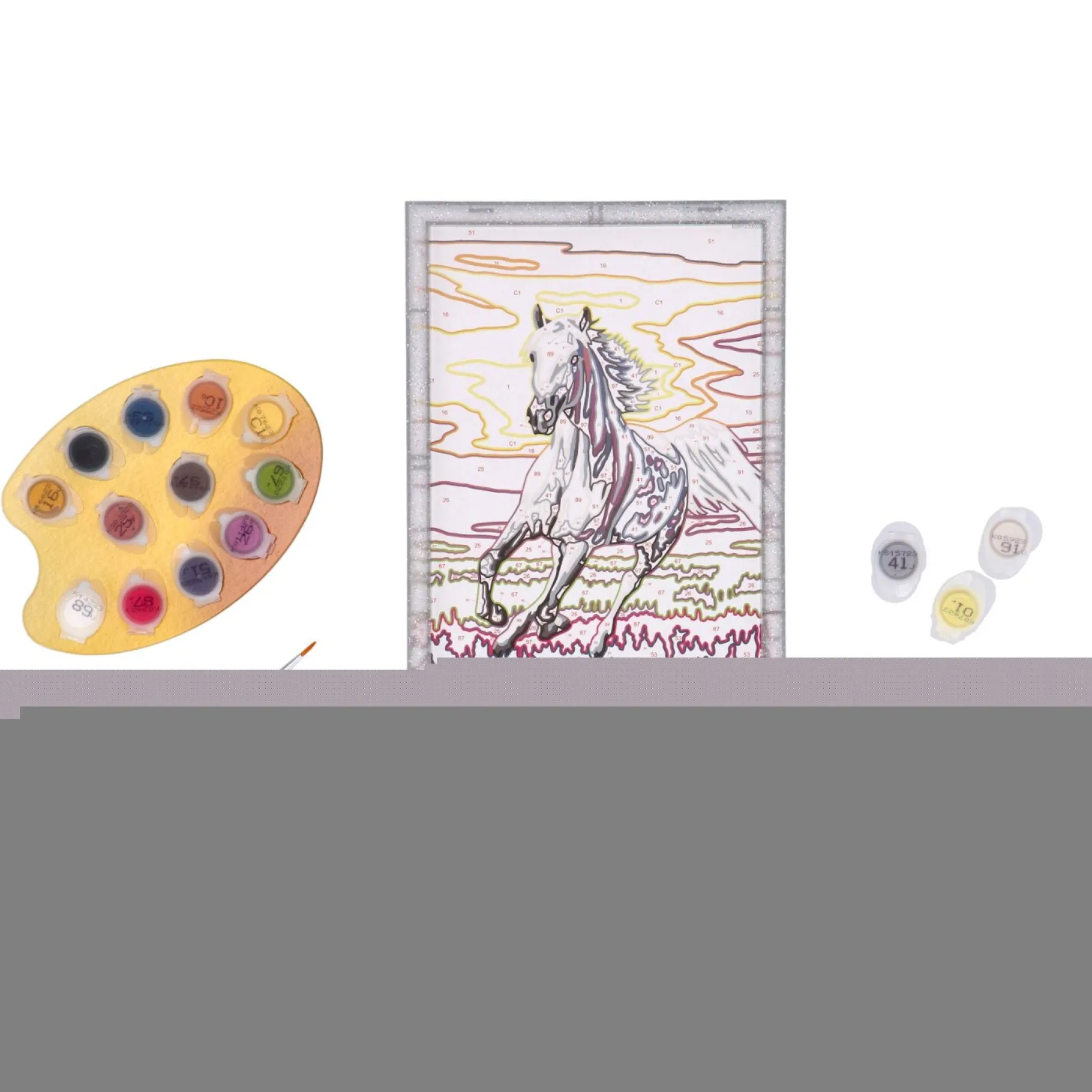 Verven / Schilderen>Ravensburger Creart schilderen op nummer paard bij zonsondergang