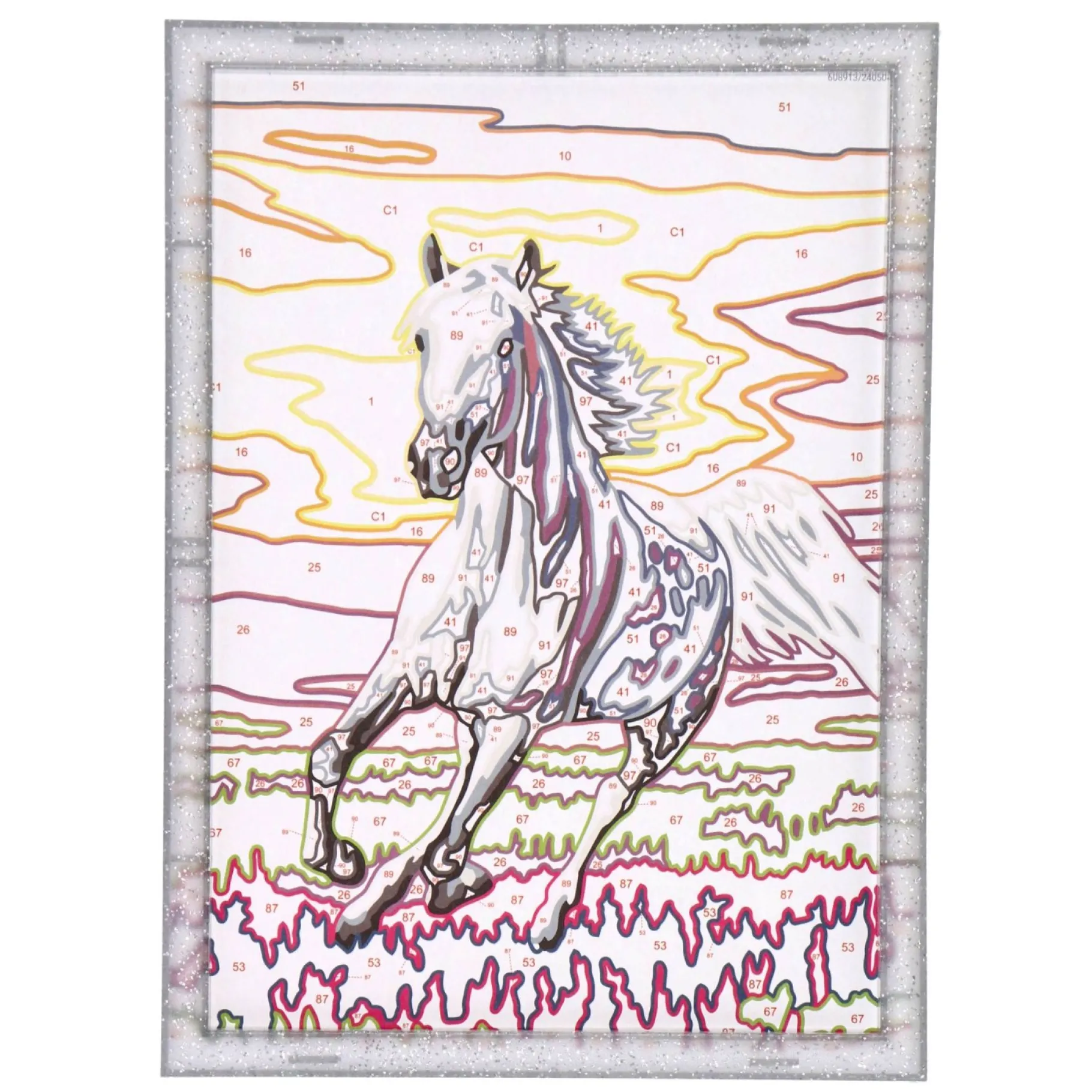 Verven / Schilderen>Ravensburger Creart schilderen op nummer paard bij zonsondergang