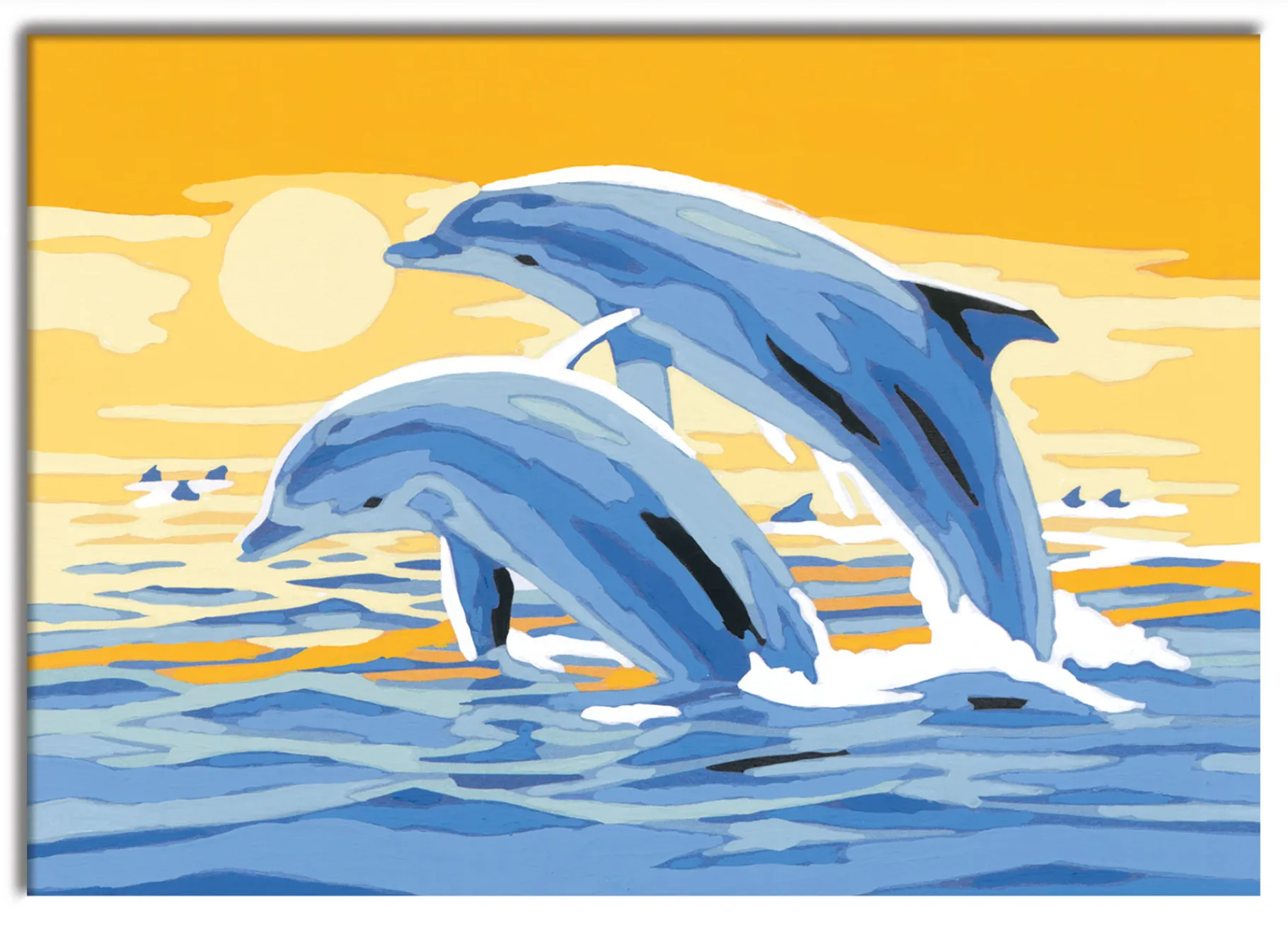 Verven / Schilderen>Ravensburger Creart Schilderen op nummer springende dolfijnen