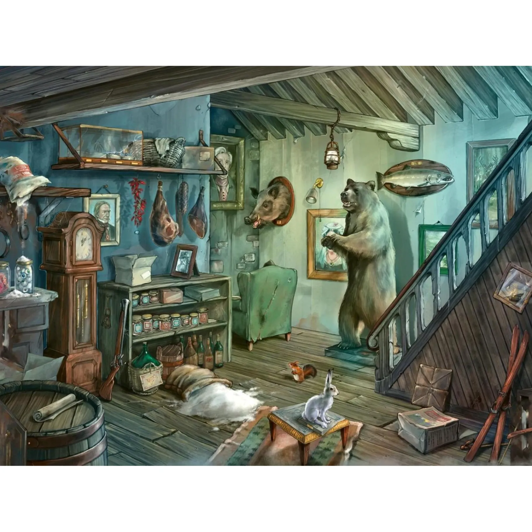 Legpuzzels>Ravensburger Escape Puzzel Forbidden Basement 759 stukjes