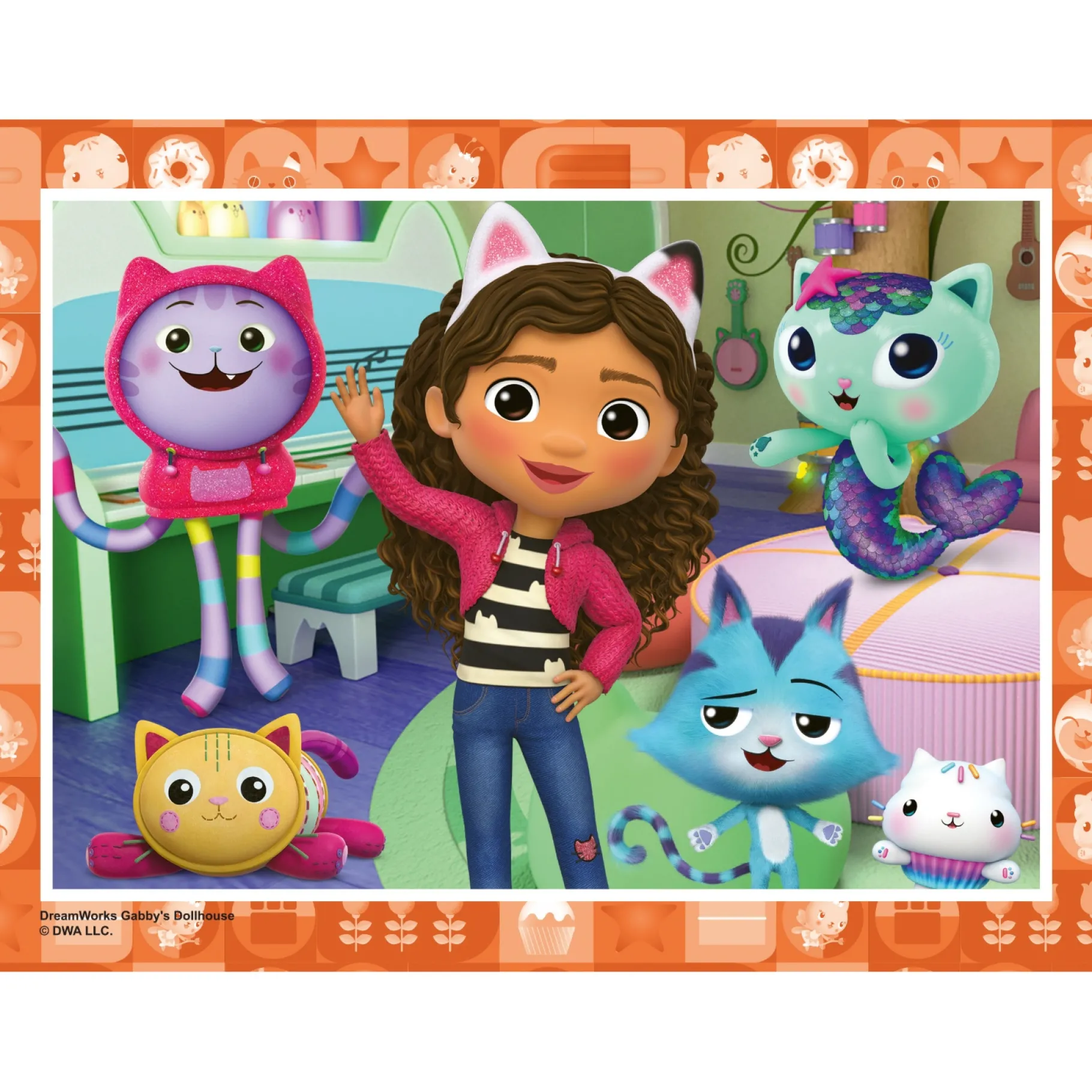 Legpuzzels>Ravensburger Gabby's Dollhouse puzzel 12-16-20-24 stukjes