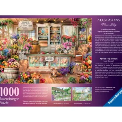 Legpuzzels> Ravensburger Puzzel All Seasons Flowershop 1000 stukjes