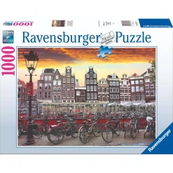 Legpuzzels>Ravensburger puzzel Amsterdam fietsenstalling 1000 stukjes