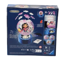 3D Puzzels></noscript> Ravensburger puzzel 3D met licht Gabby's Dollhouse
