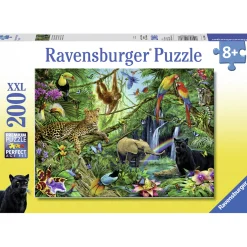Xxl Puzzels|Legpuzzels>Ravensburger Puzzel Dieren In De Jungle 200 Stukjes XXL