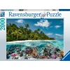 Legpuzzels> Ravensburger puzzel "Een duik op de Maledieven" stukjes