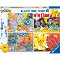 Legpuzzels>Ravensburger puzzel Pokémon 4 in 1 100 stukjes