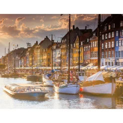 Legpuzzels> Ravensburger Puzzel sonnenuntergang Kopenhagen 500 stukjes
