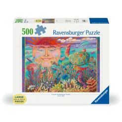 Xxl Puzzels>Ravensburger puzzel zon en zee 500 stukjes extra groot