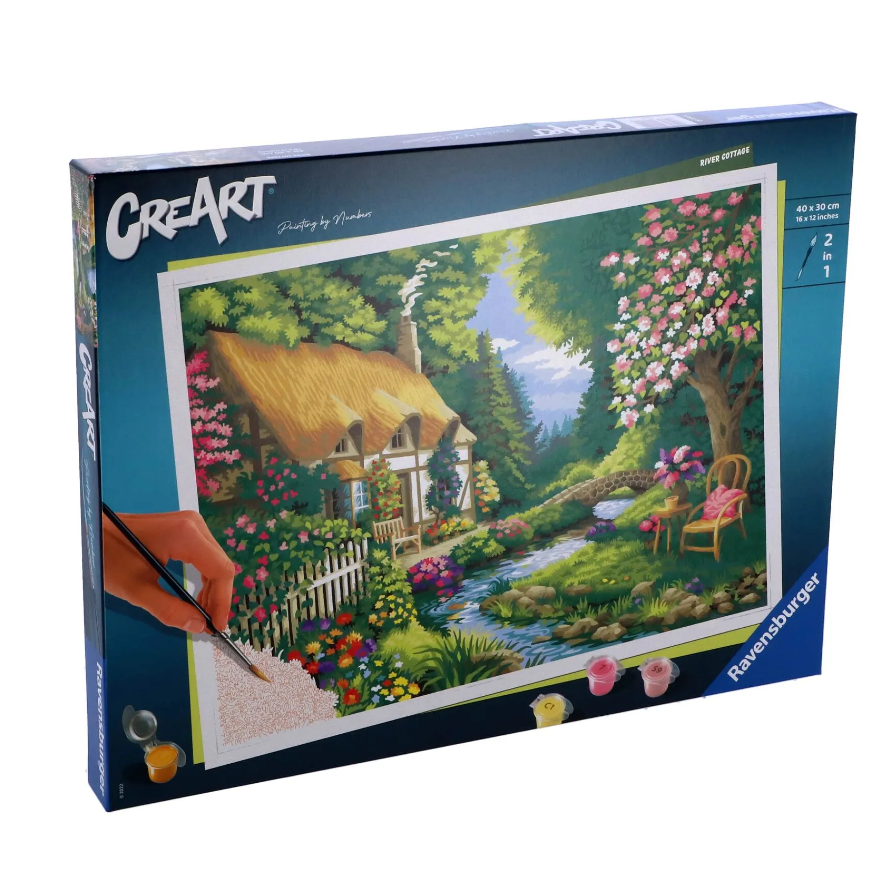 Verven / Schilderen>Ravensburger schilderen op nummer cottage garden