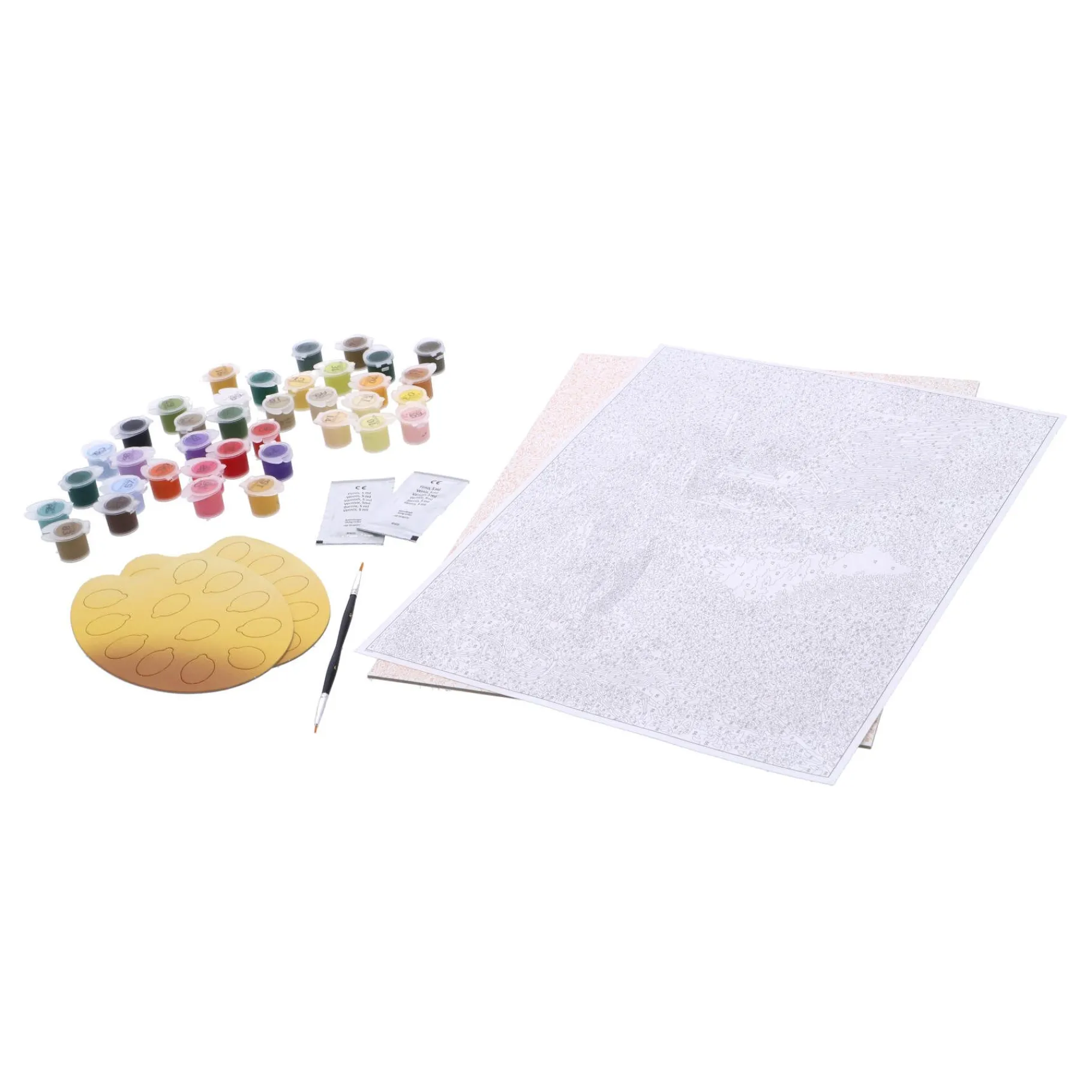 Verven / Schilderen>Ravensburger schilderen op nummer cottage garden