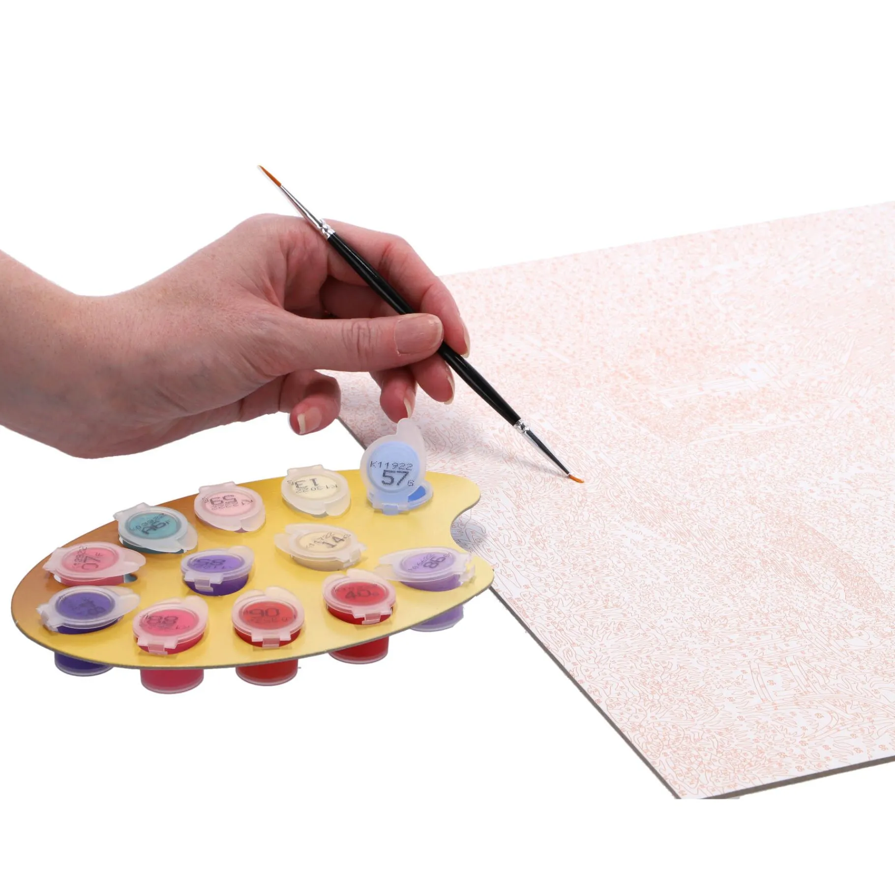 Verven / Schilderen>Ravensburger schilderen op nummer cottage garden