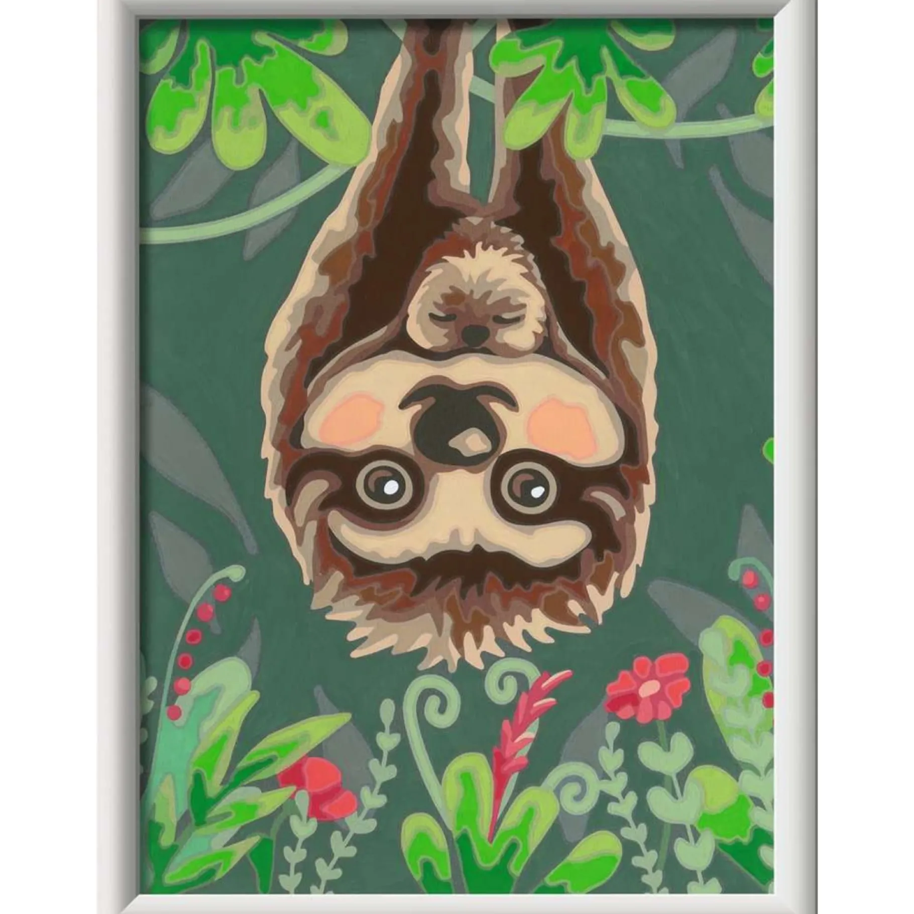 Verven / Schilderen>Ravensburger Schilderen Op Nummer Luiaard