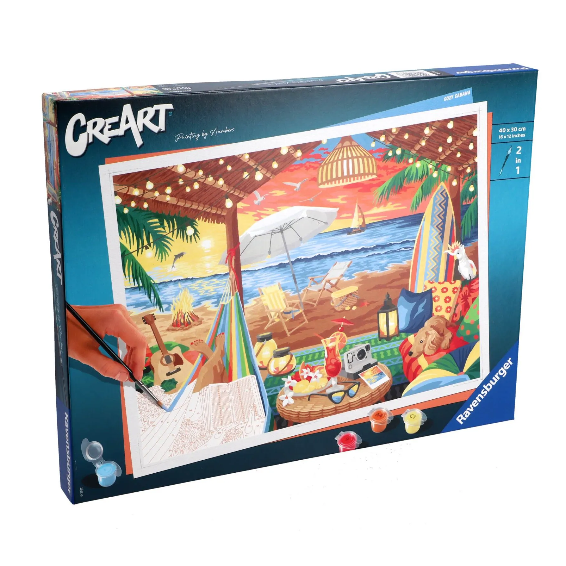 Verven / Schilderen>Ravensburger schilderen op nummer cozy cabana