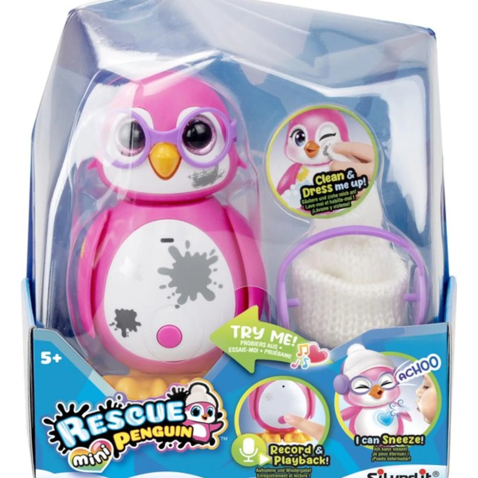 Robots> Rescue pinguin mini roze