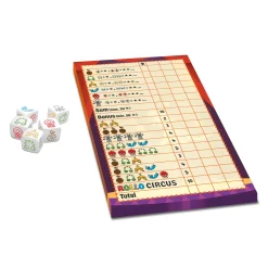 Dobbelspellen>Asmodee Rollo A Yatzee Game - Circus - Dobbelspel