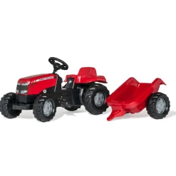 Tractoren> Rolly Toys Traptractor Massey Ferguson + Aanhanger