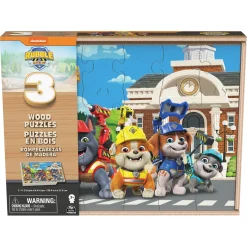 Legpuzzels> Rubble & Crew Houten Puzzel in Houten Box 3x24 St