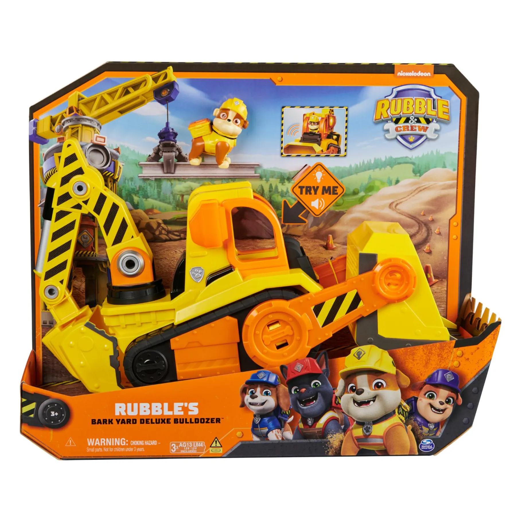 Speelfiguren>Spinmaster Rubble & Crew Rubble Deluxe Bulldozer