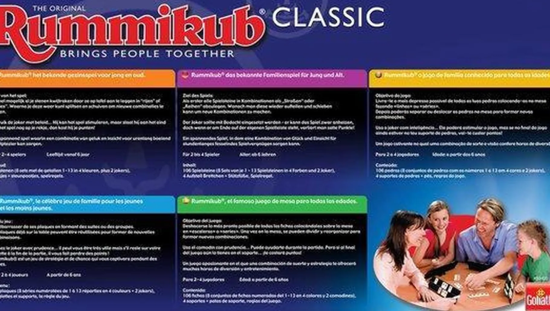 Familiespellen>Goliath Rummikub Original Classic - Gezelschapsspel