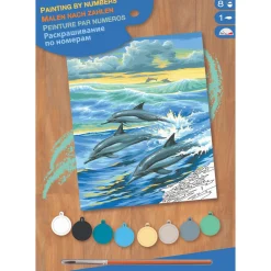 Verven / Schilderen> Schilderen Op Nummer Dolfijn