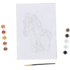 Verven / Schilderen></noscript> Schilderen op nummer paard