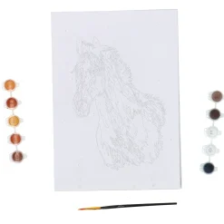 Verven / Schilderen></noscript> Schilderen op nummer paard