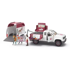 Speelsets|Jongens> Schleich 42704 Mobile Vet With Trailer