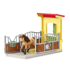 Speelfiguren> Schleich 42609 ponybox met Ijslandse ponyhengst