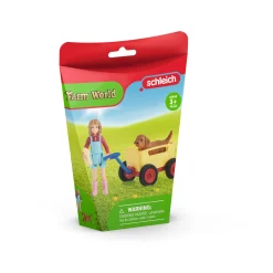 Speelfiguren>Schleich 42543 Puppy Bolderwagen