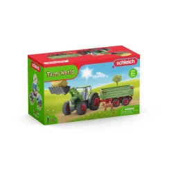 Speelfiguren>Schleich 42379 Tractor Met Aanhangwagen