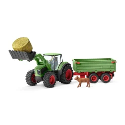Speelfiguren>Schleich 42379 Tractor Met Aanhangwagen
