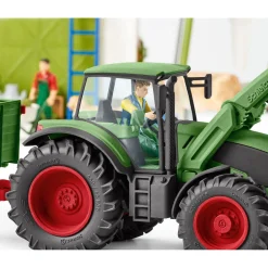 Speelfiguren></noscript>Schleich 42379 Tractor Met Aanhangwagen