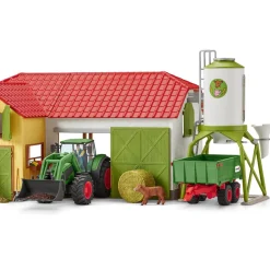 Speelfiguren></noscript>Schleich 42379 Tractor Met Aanhangwagen