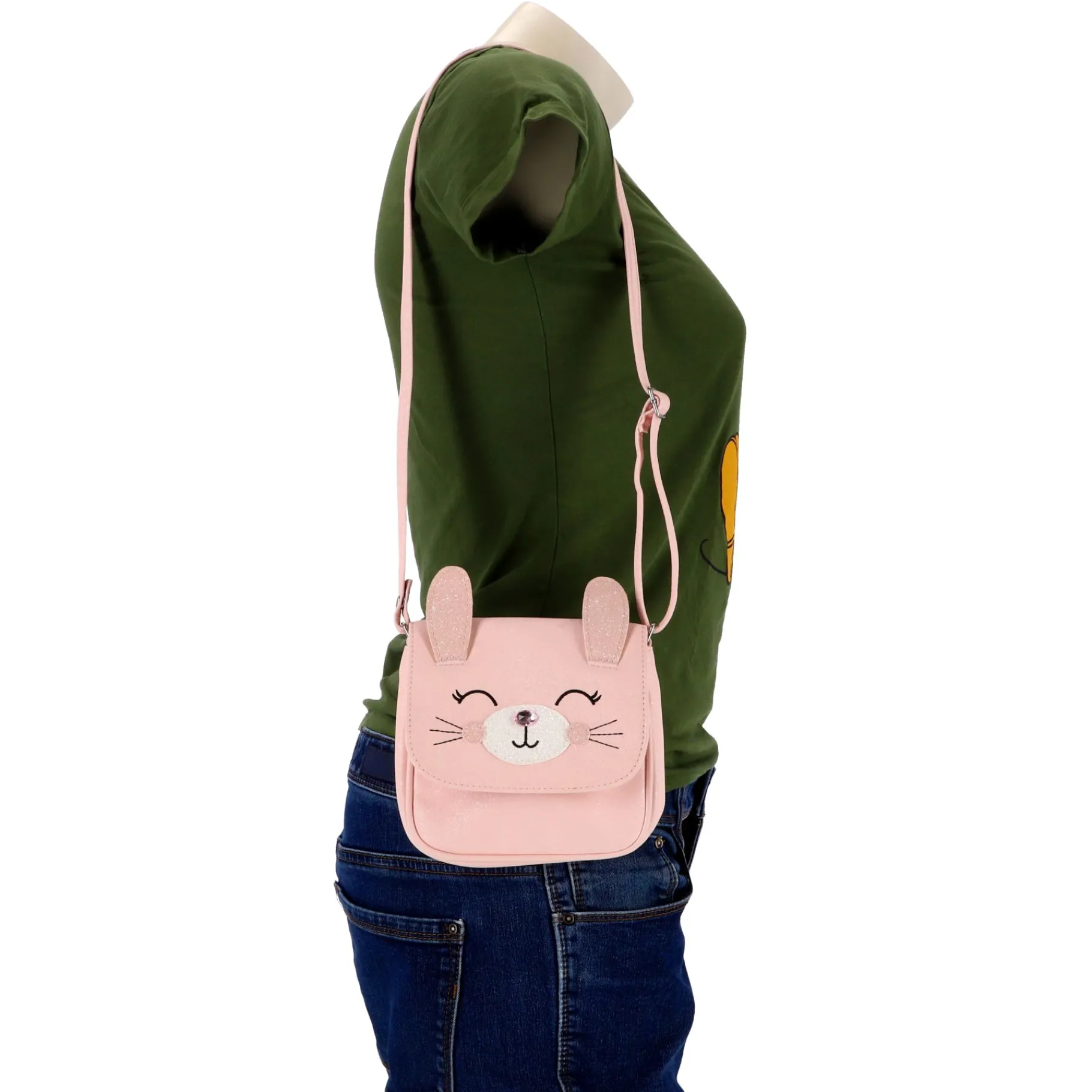 Tassen> Schoudertasje Roze Kat