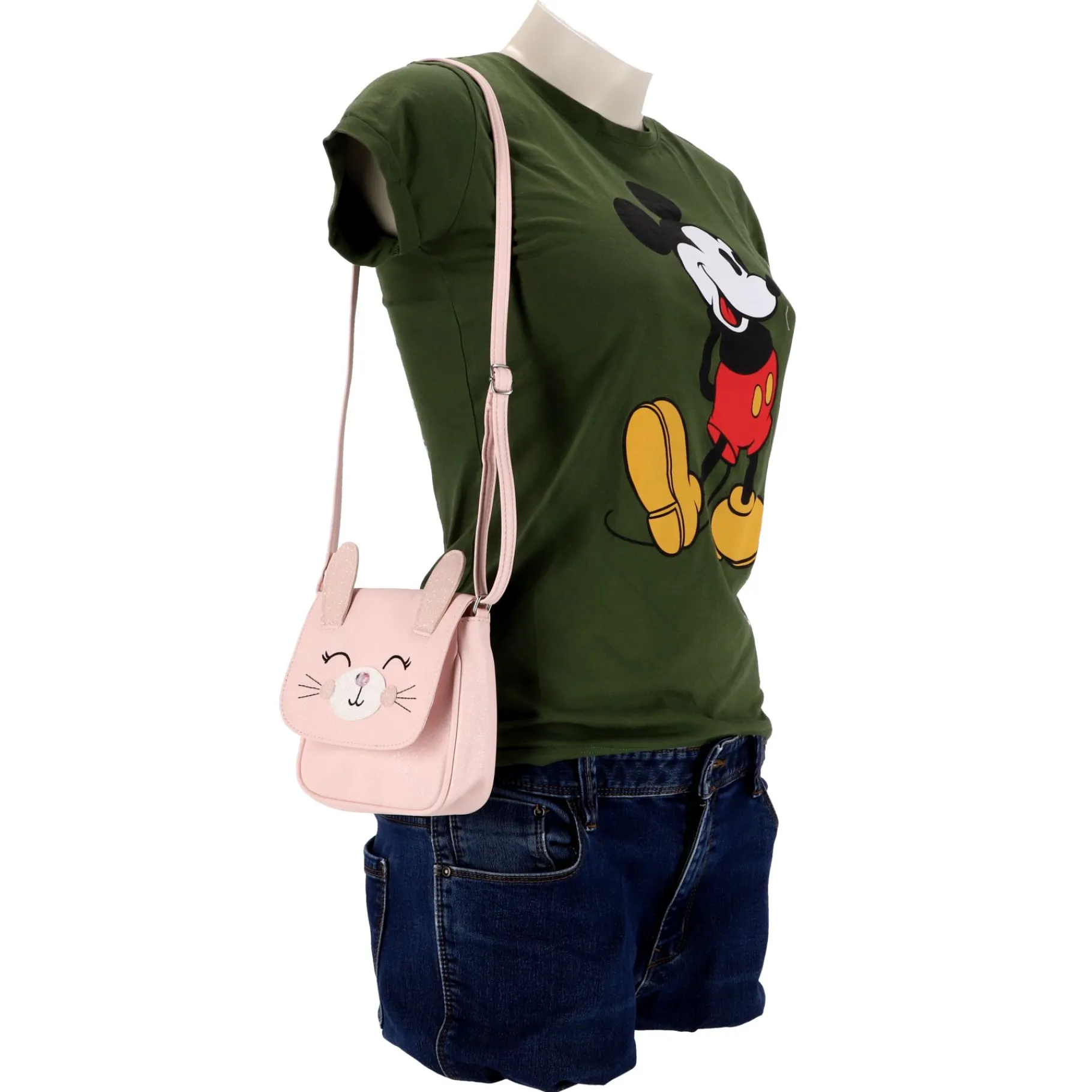 Tassen> Schoudertasje Roze Kat