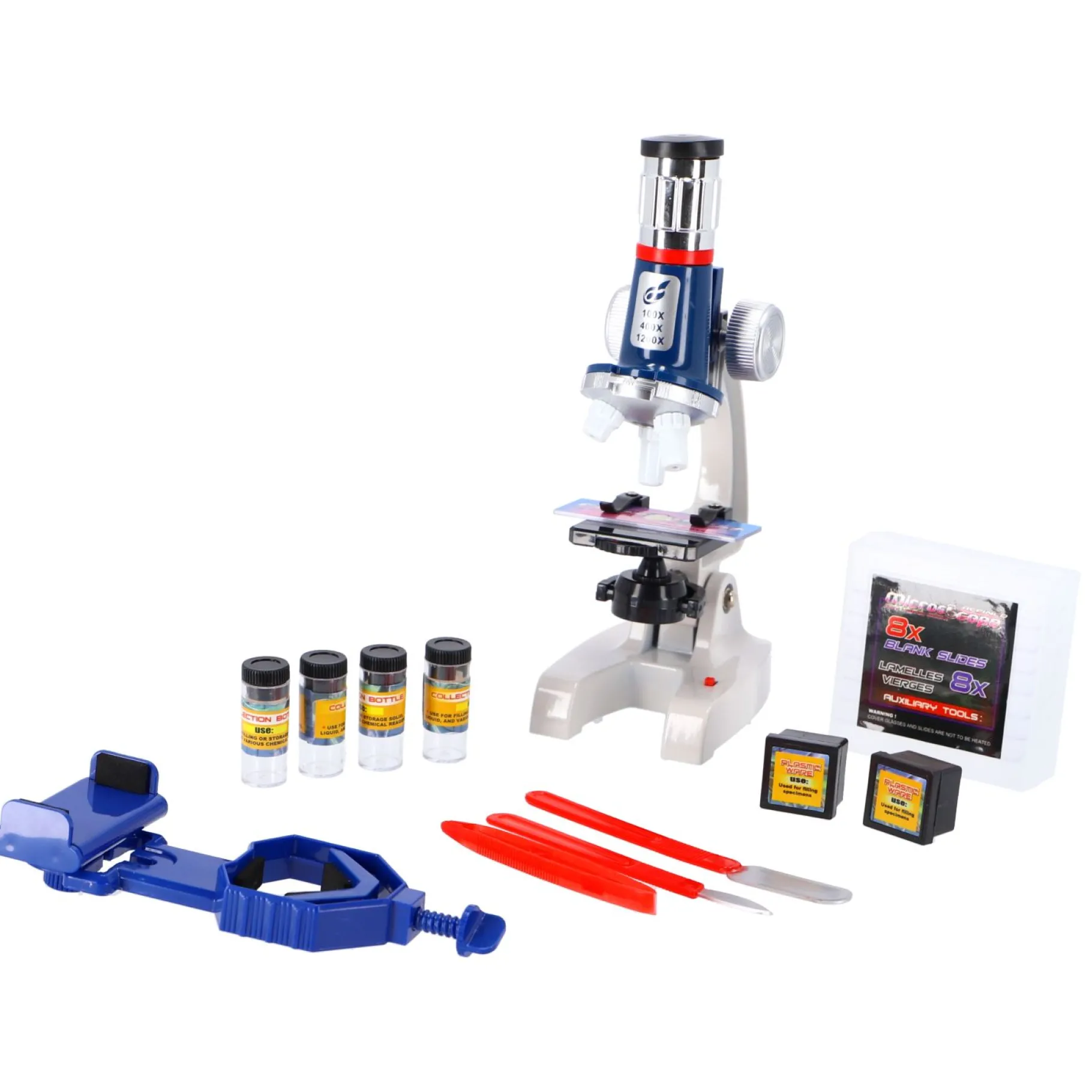 Wetenschapsspellen|Jongens>Science Microscoopset in koffer