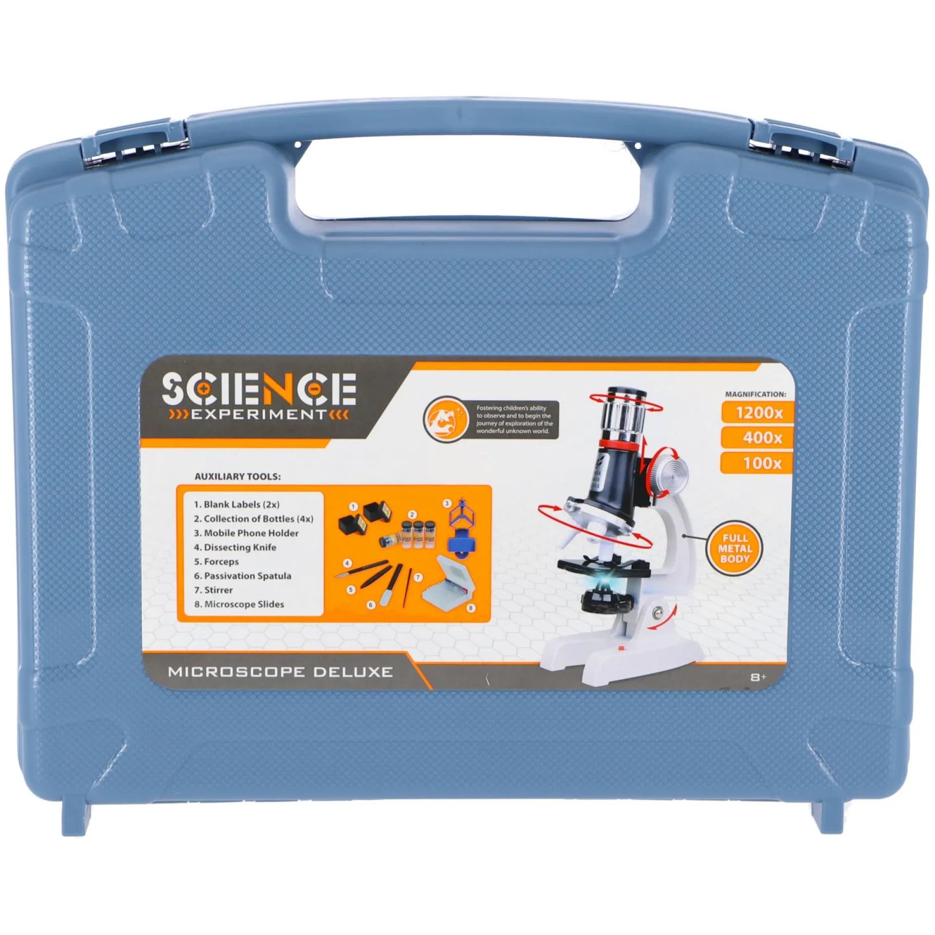 Wetenschapsspellen|Jongens>Science Microscoopset in koffer
