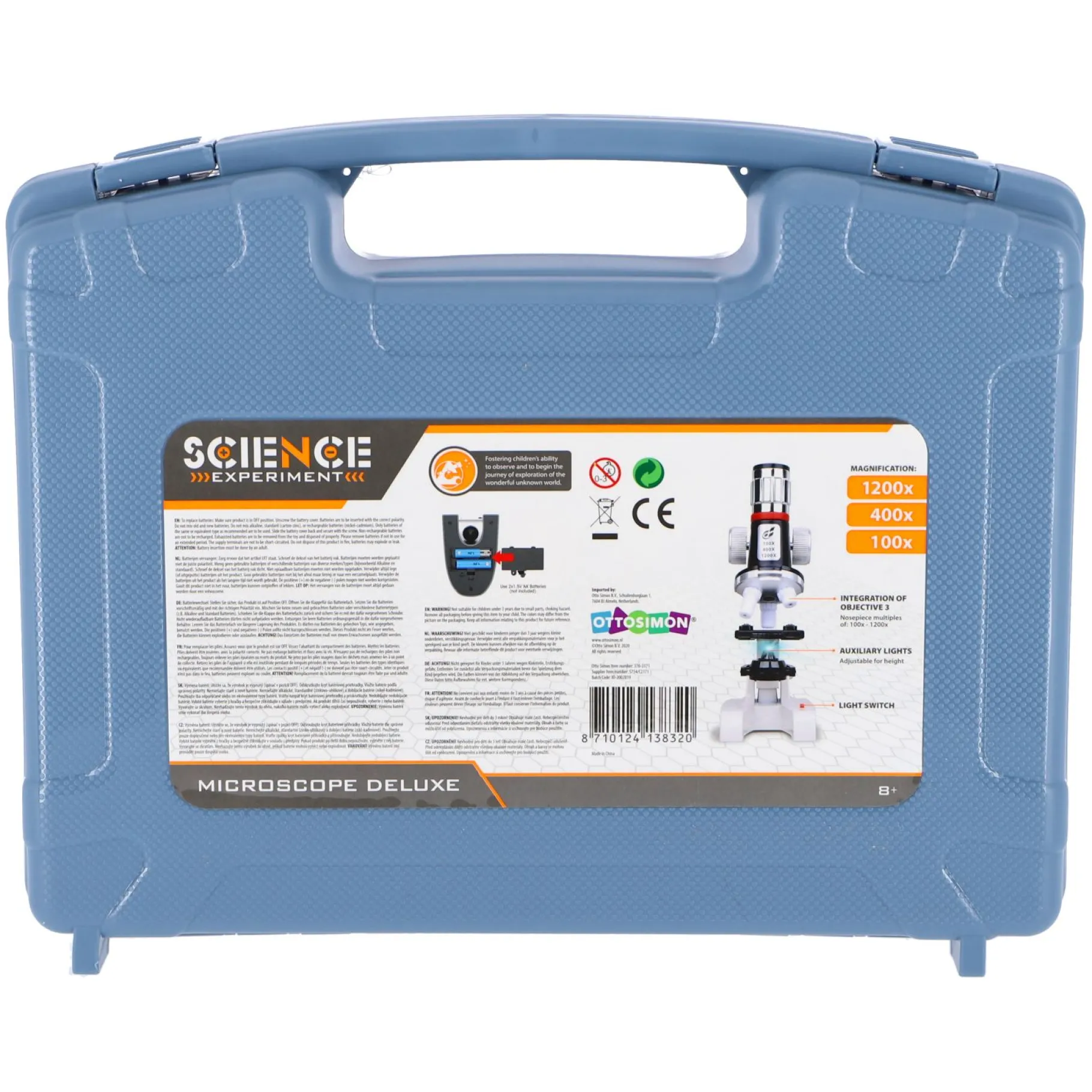 Wetenschapsspellen|Jongens>Science Microscoopset in koffer