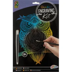 Paraplu's En Tassen|Krasfolie> Scratch art A4 4 assorti